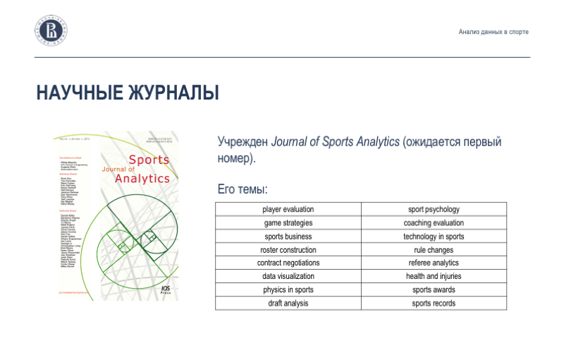 Анализ данных в спорте: взаимодействие учёных, клубов и федераций. Лекция в Яндексе - 12
